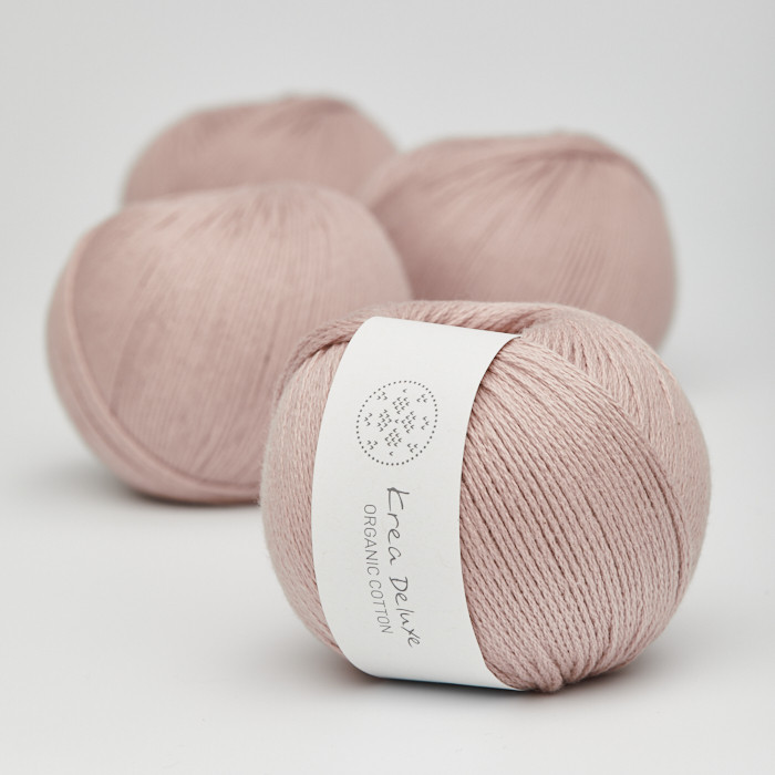 Organic Cotton 50 g, 14 lys støvet rosa – bysonnenschein